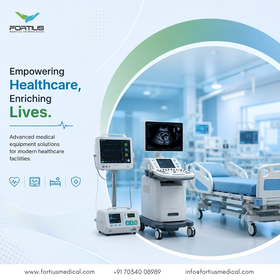 Advanced hospital medical equipment supplied by Fortius Medicals supporting Tamil Nadu healthcare facilities with innovative diagnostic and patient care solutions.